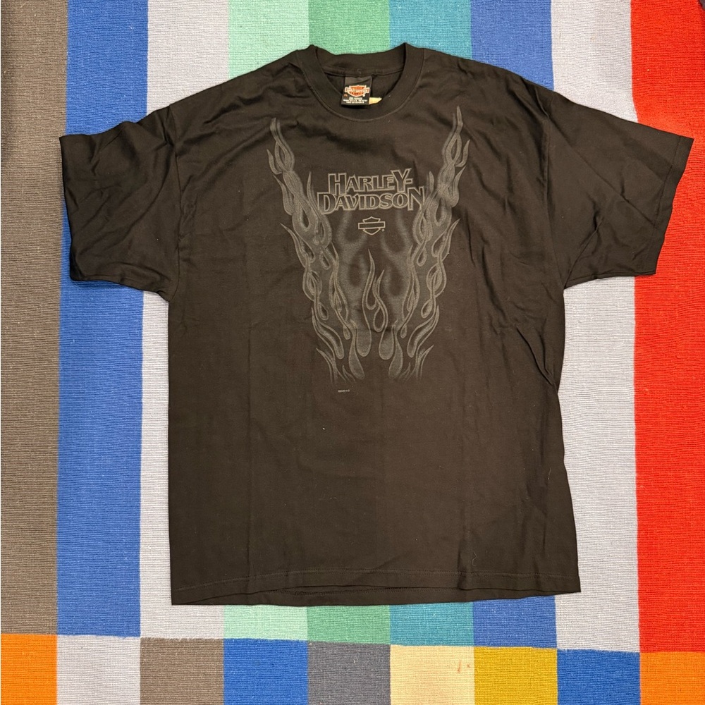 NWT Vintage Harley-Davidson Black Men's T-Shirt, XL